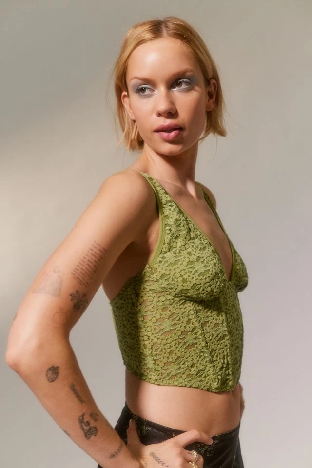 Best Sale π― Women's Out From Under Dark Romantic Convertible Corset Olive Green π 4 Best Sale π― Women's Out From Under Dark Romantic Convertible Corset Olive Green π - Image 4