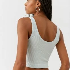 Cheap ✔️ Women's Out From Under Drew Seamless Ribbed Bra Top Pale Blue 🤩 -Out From Under Shop unnamed file 19