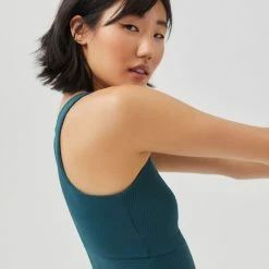 Outlet 💯 Women's Year Of Ours Gym Ribbed Sports Bra Teal 🧨 -Out From Under Shop unnamed file 207