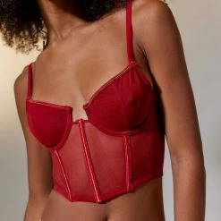 Brand new 🥰 Women's Kat The Label Femme Bustier Red 💯 -Out From Under Shop unnamed file 240
