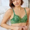 Discount 🎉 Women's Clo Intimo Fortuna Lace Underwire Bra Green ❤️