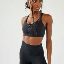 Wholesale ❤️ Women's All Access Zip-Up Sports Bra Black 😍