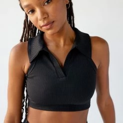 Cheapest 🛒 Women's Year Of Ours Gabriella Ribbed Collared Sports Bra Black 🔥 -Out From Under Shop unnamed file 338