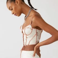 Hot Sale 😍 Women's Out From Under Amour Lace Lace-Up Corset Ivory ⭐ -Out From Under Shop unnamed file 350