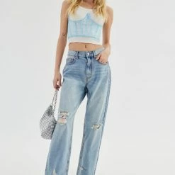 Best Sale ❤️ Women's Dyspnea Ta Da Tulle Corset Light Blue 😉 -Out From Under Shop unnamed file 390