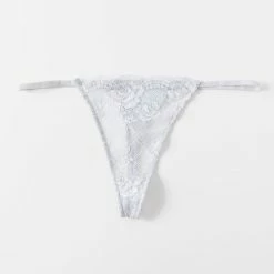 Cheapest 🌟 Women's Out From Under Maddie Lace Thong Pale Blue ❤️