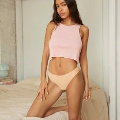 Buy 🛒 Women's Out From Under Nina Laser-Cut Lace-Back Cheeky Hipster Blush 😉 -Out From Under Shop unnamed file 446