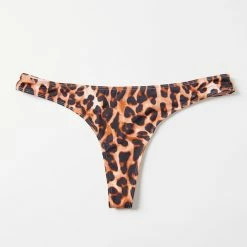 Budget 🥰 Women's Out From Under Micro Low-Rise Thong Leopard ✔️
