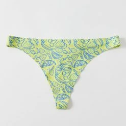 Discount 🔥 Women's Out From Under Micro Fusion Thong Yellow Fruit Mix 🌟