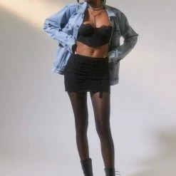 Discount 😍 Women's Out From Under Modern Love Ribcage Corset Black ✨ -Out From Under Shop unnamed file 56