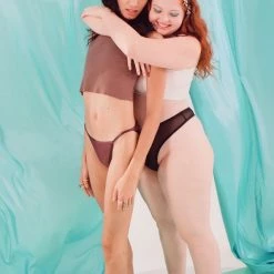 Discount 👍 Women's Parade Silky Mesh High-Cut Thong Eightball 👍 -Out From Under Shop unnamed file 615