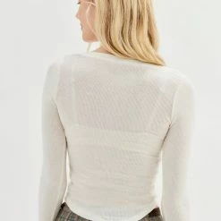 Best deal ✨ Women's Out From Under Everyday Snap Henley Top White 💯 -Out From Under Shop unnamed file 654