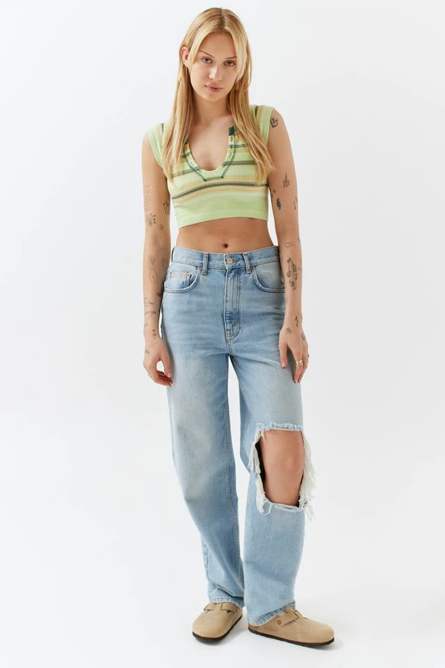 Flash Sale β€οΈ Women's Out From Under Go For Gold Seamless Stripe Top Green Multi Stripe π 3 Flash Sale β€οΈ Women's Out From Under Go For Gold Seamless Stripe Top Green Multi Stripe π - Image 3