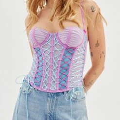 Top 10 🌟 Women's Out From Under Tied With A Bow Corset Purple 🌟 -Out From Under Shop unnamed file 69