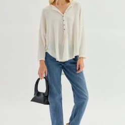 Best reviews of 🤩 Women's Out From Under Staying In Henley Top White ❤️ -Out From Under Shop unnamed file 691