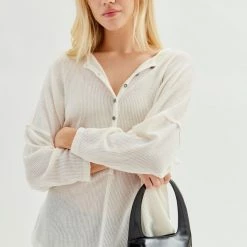 Best reviews of 🤩 Women's Out From Under Staying In Henley Top White ❤️ -Out From Under Shop unnamed file 693