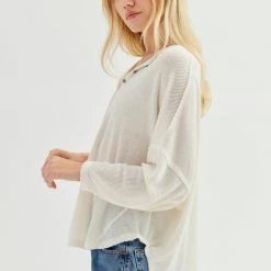 Best reviews of 🤩 Women's Out From Under Staying In Henley Top White ❤️ -Out From Under Shop unnamed file 694