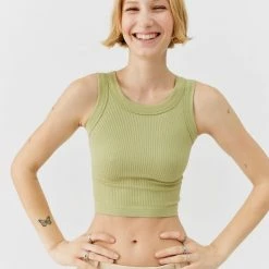 Promo π₯ Women's Out From Under Perfect Strangers Seamless Top Light Green π