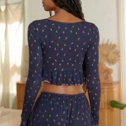 Coupon ???? Women's Out From Under Sweet Dreams Printed Split Hem Top Navy + Red Strawberries ???? -Out From Under Shop unnamed file 717