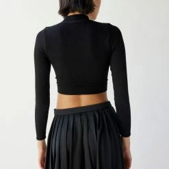 Budget ⭐ Women's Out From Under Dominique Mock Neck Top Black 🔥 -Out From Under Shop unnamed file 720