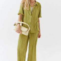 Best deal 🔥 Women's Out From Under Plisse Pant Ivory ⭐