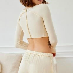 Best deal ✨ Women's Out From Under Sweet Dreams Seamed Short Cream 😀 -Out From Under Shop unnamed file 865