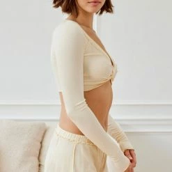 Best deal ✨ Women's Out From Under Sweet Dreams Seamed Short Cream 😀 -Out From Under Shop unnamed file 866