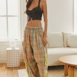 Cheapest 💯 Women's Out From Under Nova Plaid Balloon Pant Multi Plaid 🎁