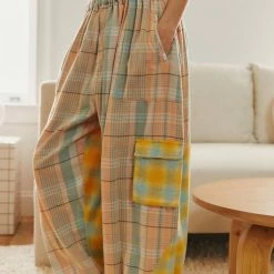 Cheapest 💯 Women's Out From Under Nova Plaid Balloon Pant Multi Plaid 🎁 -Out From Under Shop unnamed file 886