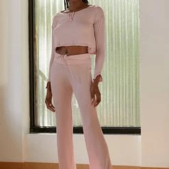 Best Pirce 🌟 Women's Out From Under Sweet Dreams Foldover Lounge Pant Rose ⌛
