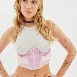 Outlet π₯° Women's Out From Under Tease Cupless Corset Lilac β€οΈ