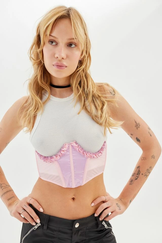 Outlet π₯° Women's Out From Under Tease Cupless Corset Lilac β€οΈ 1 Outlet π₯° Women's Out From Under Tease Cupless Corset Lilac β€οΈ