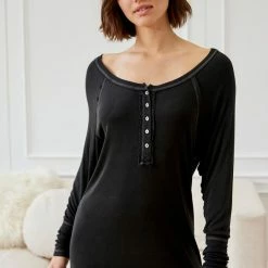 Brand new ✨ Women's Out From Under Sweet Dreams Sleep 👚 Shirt Black 🥰 -Out From Under Shop unnamed file 952