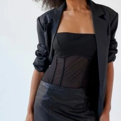 Flash Sale ⭐ Women's Out From Under Harlow Sheer Mesh Corset Bodysuit Black 💯 -Out From Under Shop unnamed file 972