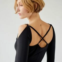 Budget 🌟 Women's Out From Under Mad Love Strappy Bodysuit Black 🛒 -Out From Under Shop unnamed file 977