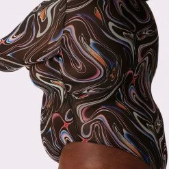 Flash Sale 🔥 Women's Parade Silky Mesh Mock Neck Bodysuit Space Drip 🛒 -Out From Under Shop unnamed file 980